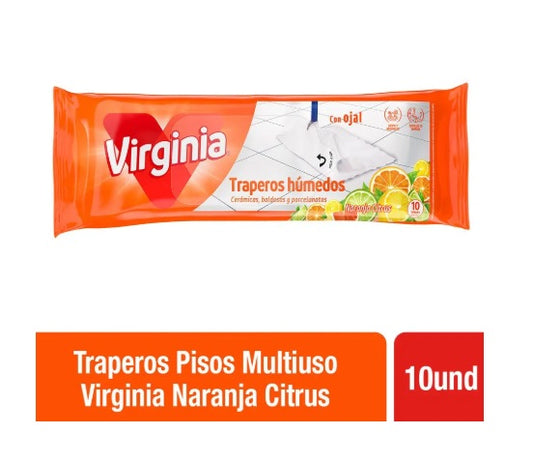 Trapero Húmedo Virginia Naranja 10 un.