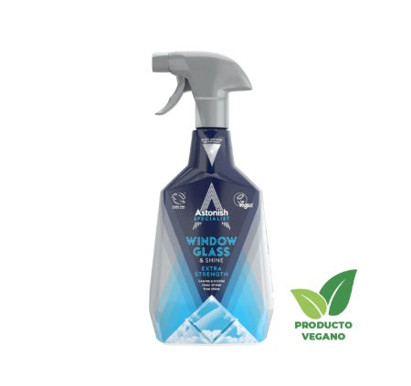 Limpiador Especialista para Ventanas y Cristales 750 ml Astonish - 🌱Producto Vegano del Reino Unido