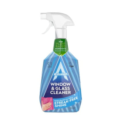 Limpiador de Vidrios y Ventanas Eucalipto y Limón Astonish 750 ml